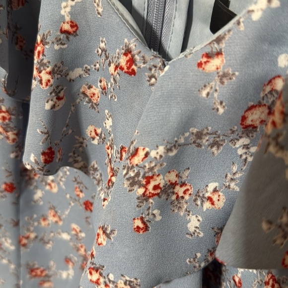 Lulu's Light Blue Floral Dress - Picture 5 of 8
